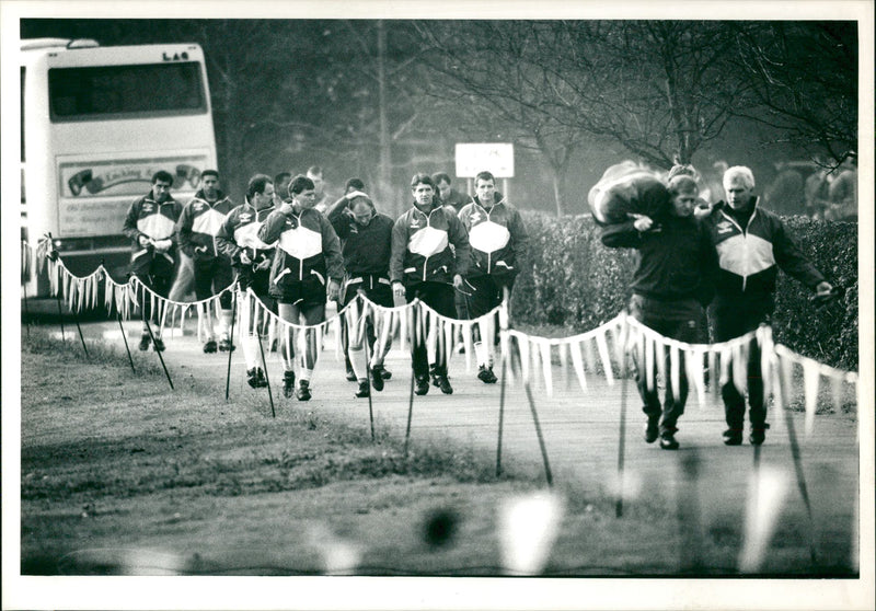 England Training at Bisham Abbey - Vintage Photograph