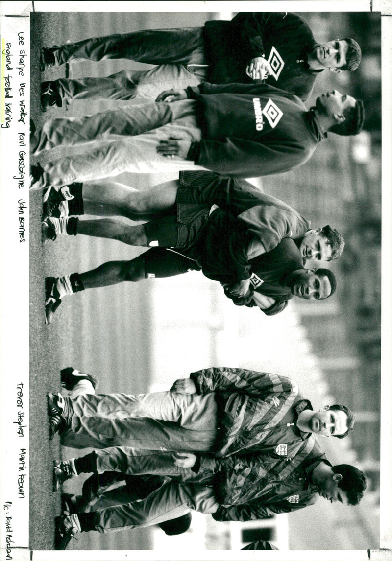 England Training at Wimbley - Vintage Photograph