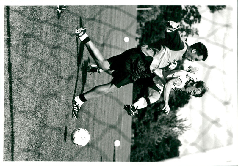 England Football Training - Vintage Photograph