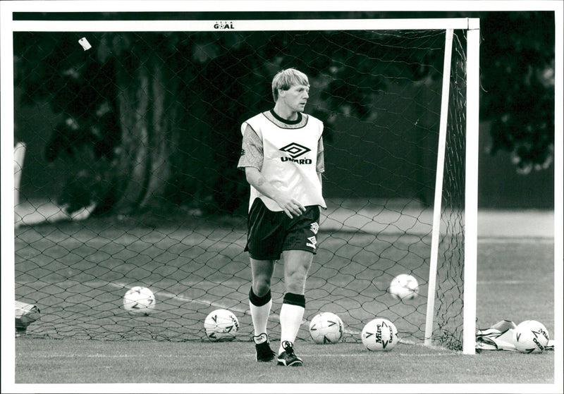 England Football Training - Vintage Photograph