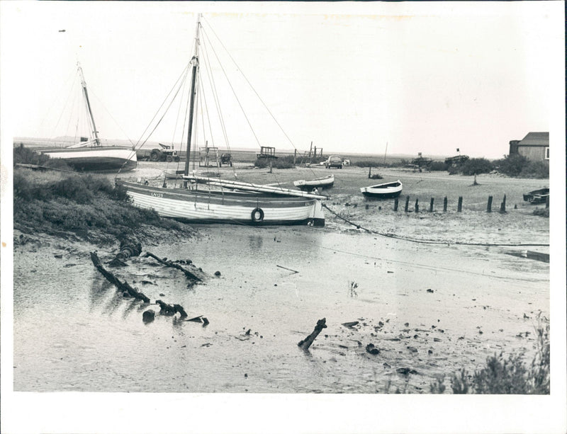 Brancaster Staithe Sailing Club - Vintage Photograph