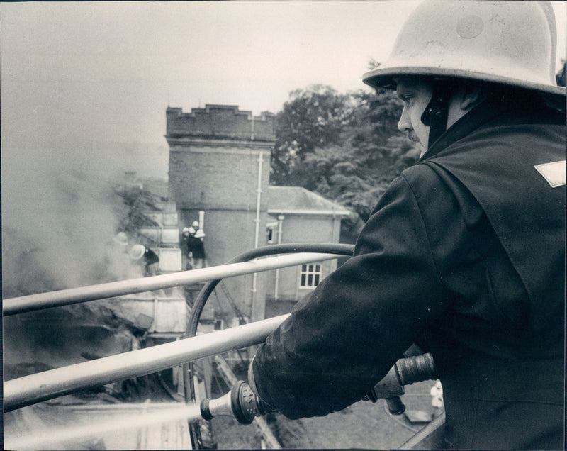 Blofield Hall Fire - Vintage Photograph