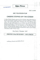 Whitney Houston singer - Vintage Photograph