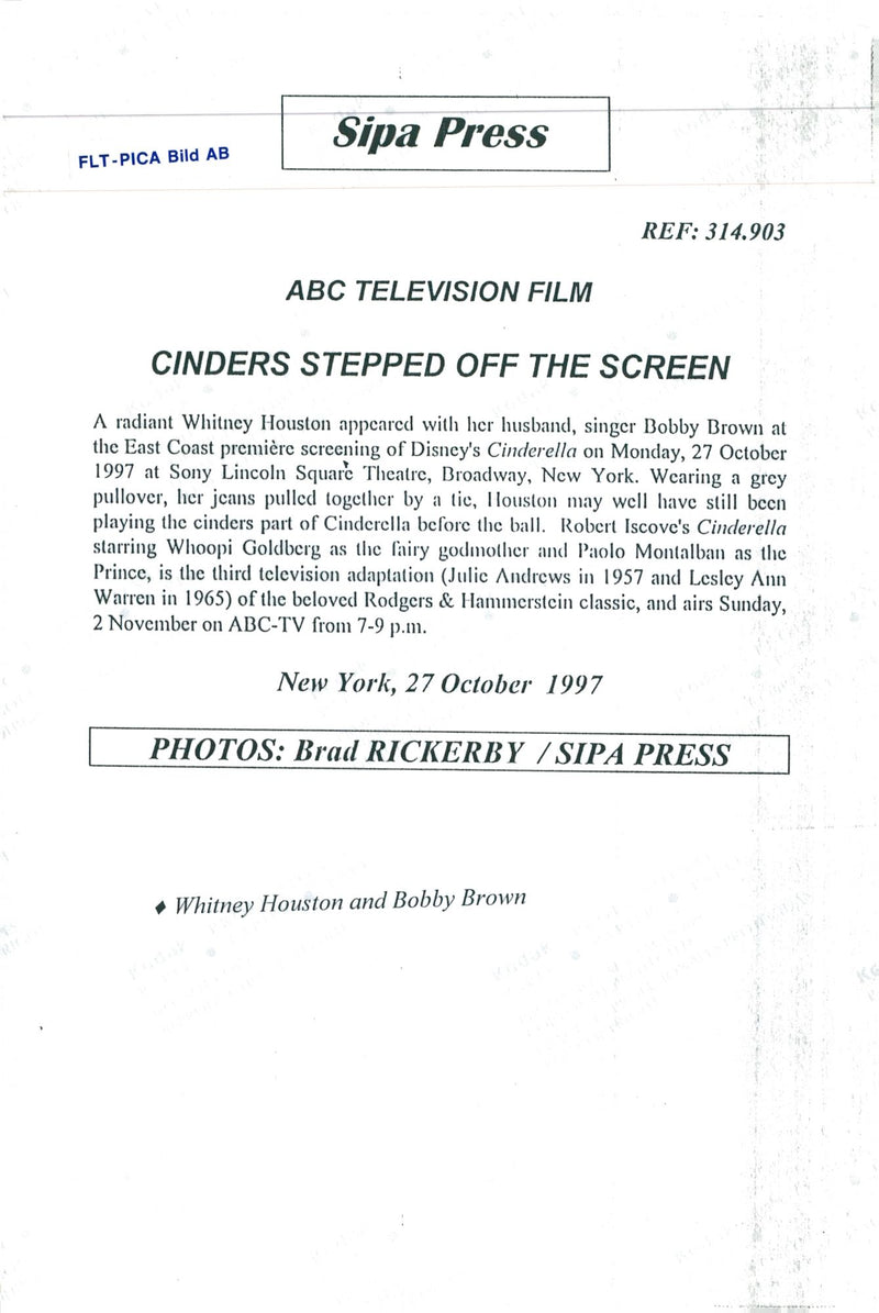 Whitney Houston singer - Vintage Photograph