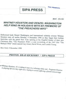 Whitney Houston singer - Vintage Photograph