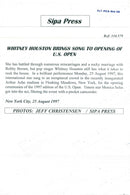 Whitney Houston singer - Vintage Photograph