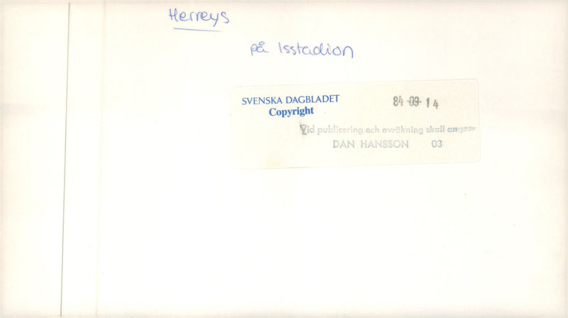 Audience from Herreys concert at the ice stadium - Vintage Photograph