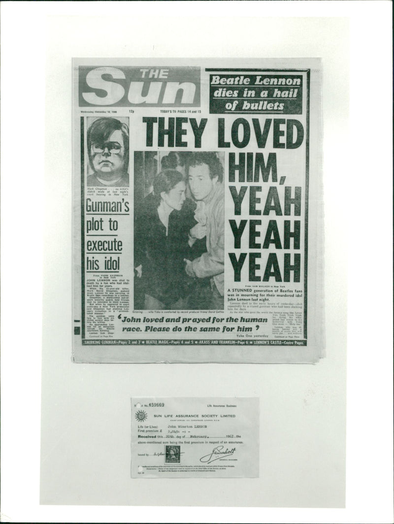 John Lennon - Vintage Photograph