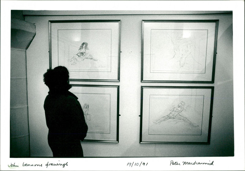 John Lennon Drawings - Vintage Photograph