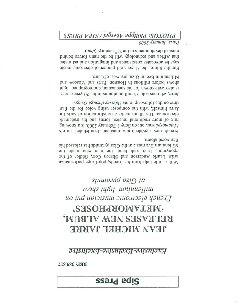 Jean-Michel Jarre, musician - Vintage Photograph