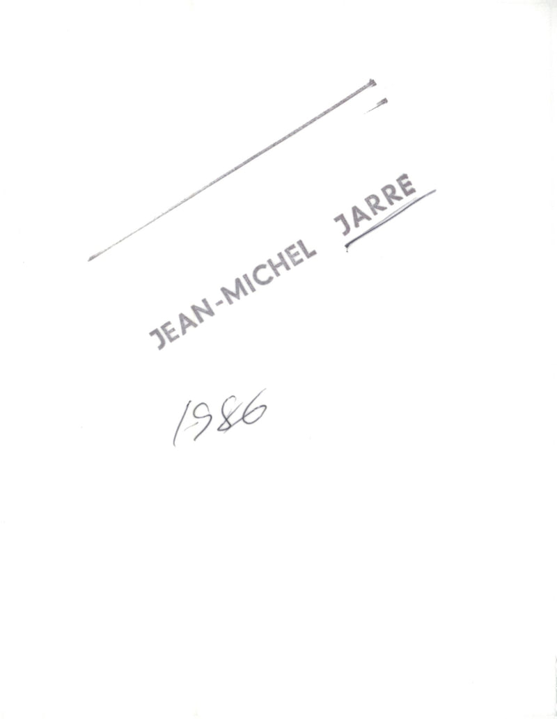 Jean-Michel Jarre, musician - Vintage Photograph