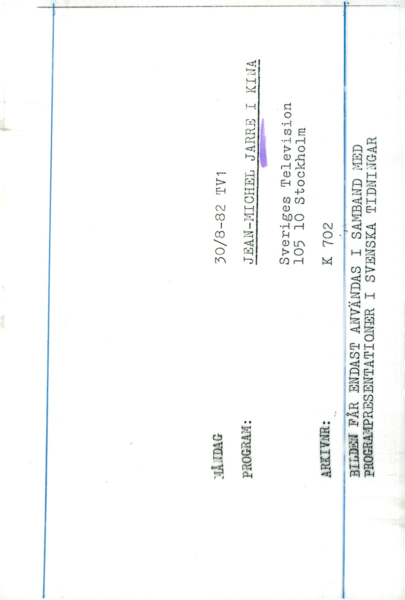 Jean-Michel Jarre, musician - Vintage Photograph