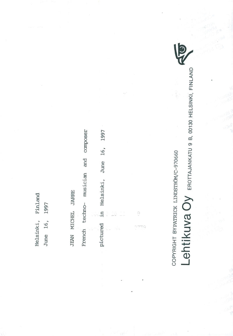 Jean-Michel Jarre, musician - Vintage Photograph