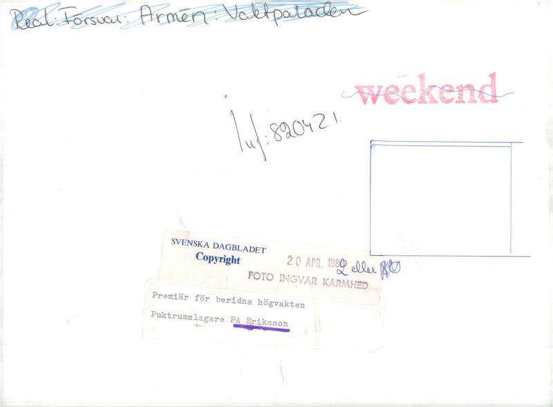 Per-Anders Erixon musician - Vintage Photograph