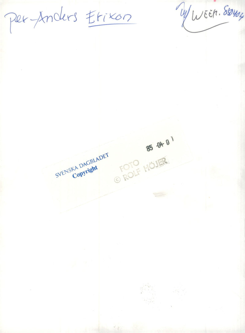 Per-Anders Erixon musician - Vintage Photograph