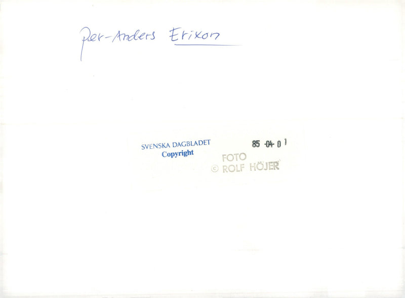 Per-Anders Erixon musician - Vintage Photograph