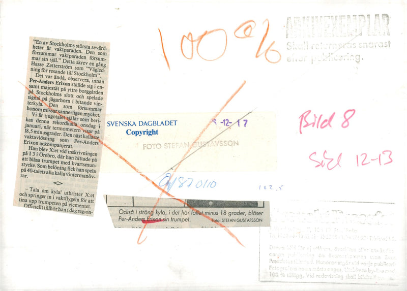 Per-Anders Erixon musician - Vintage Photograph