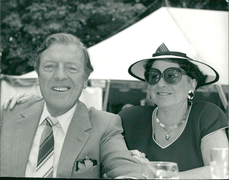 Eamonn Andrews with his wife - Vintage Photograph