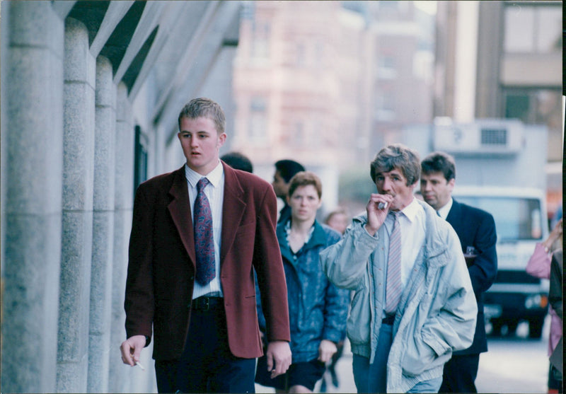 Janie Ware (L) accused of Racist Murder of Arghans Aranesh. - Vintage Photograph