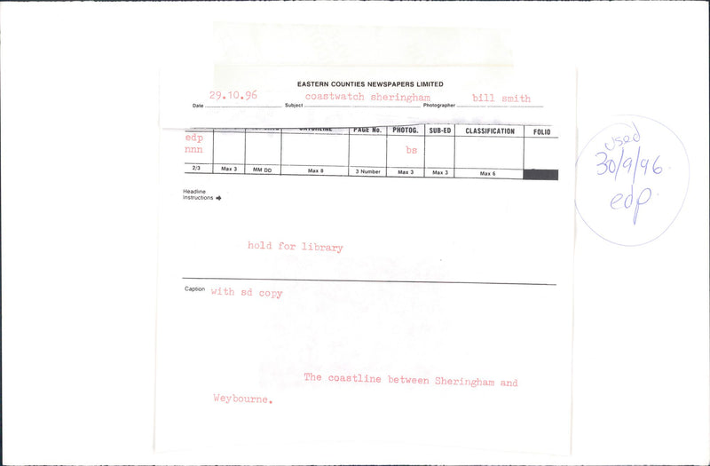 Coastline - Vintage Photograph