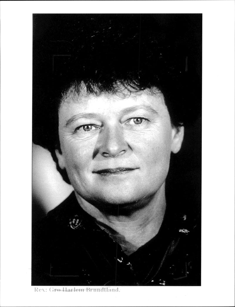 Gro Harlem Brundtland Norwegian Politician - Vintage Photograph