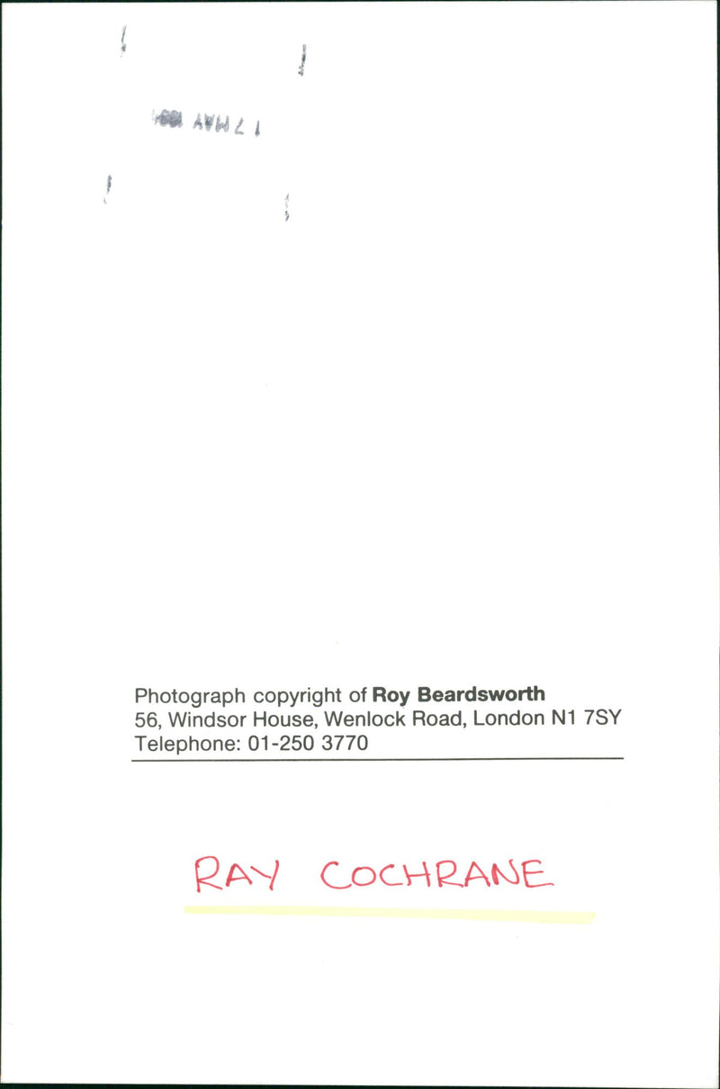 Ray Cochrane - Vintage Photograph