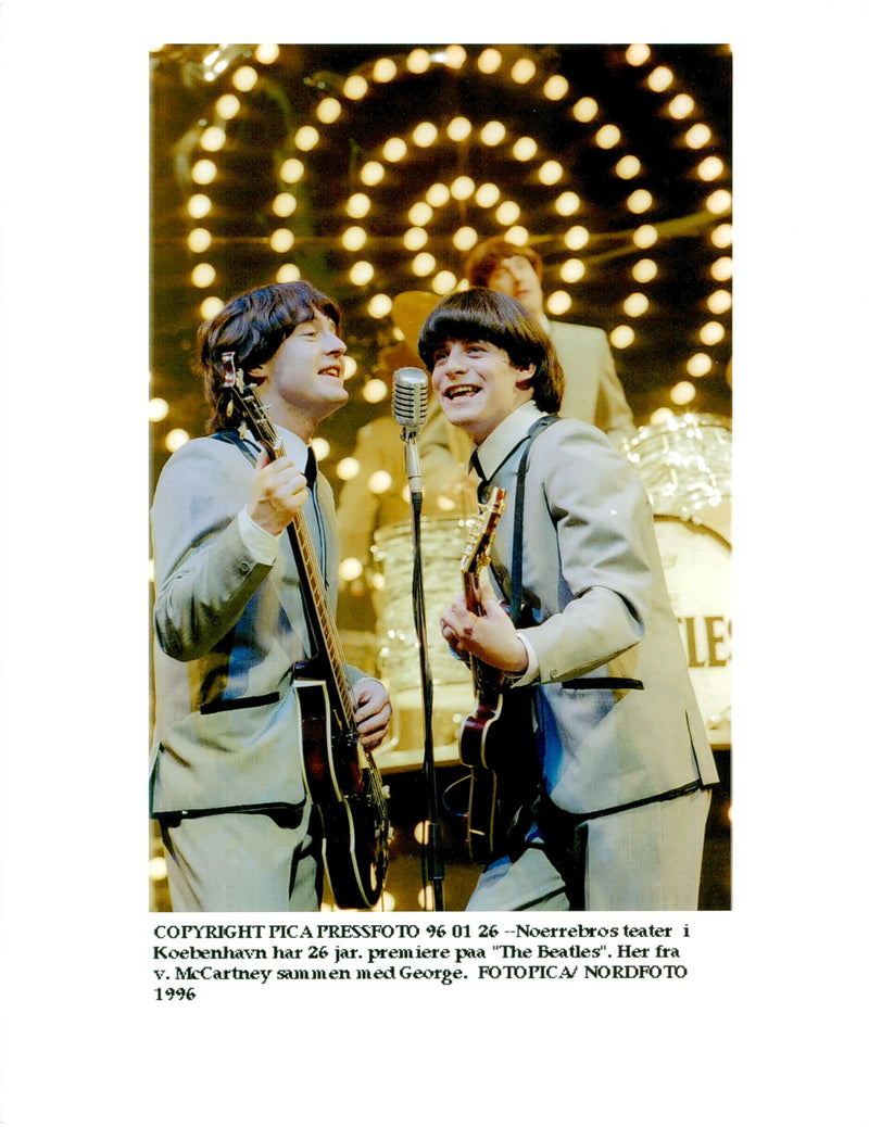 "The Beatles" at NÃ¸rrebros Theater - Vintage Photograph