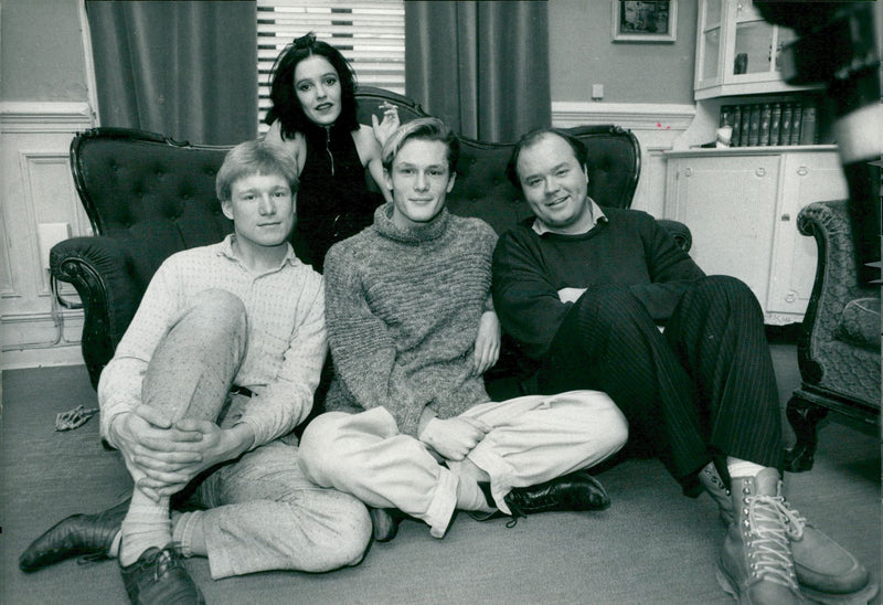 Cia Berg, singer - Vintage Photograph