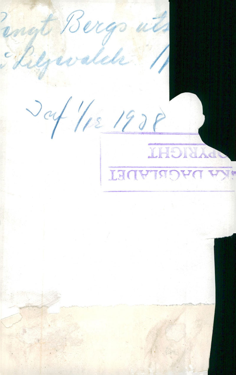 Bengt Berg, zoologist and writer at Liljevalch - Vintage Photograph