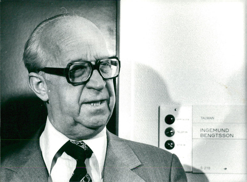 Ingemund Bengtsson, former speaker S politician - Vintage Photograph