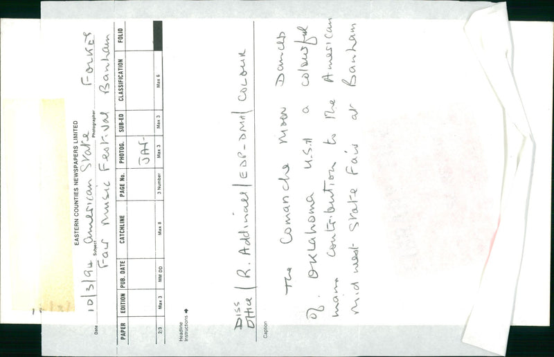 AMERICAN MUSIC MOON FESTIVAL - Vintage Photograph