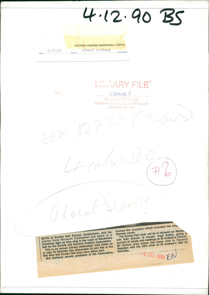 1990 ROLE GERMAN CONCERT MUSIC PRESIDENT - Vintage Photograph