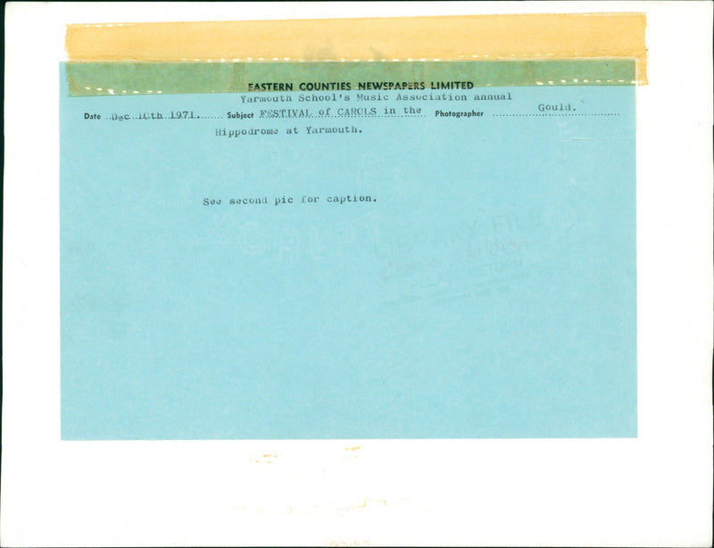 HIPPODROME SECOND MUSIC FESTIVAL - Vintage Photograph