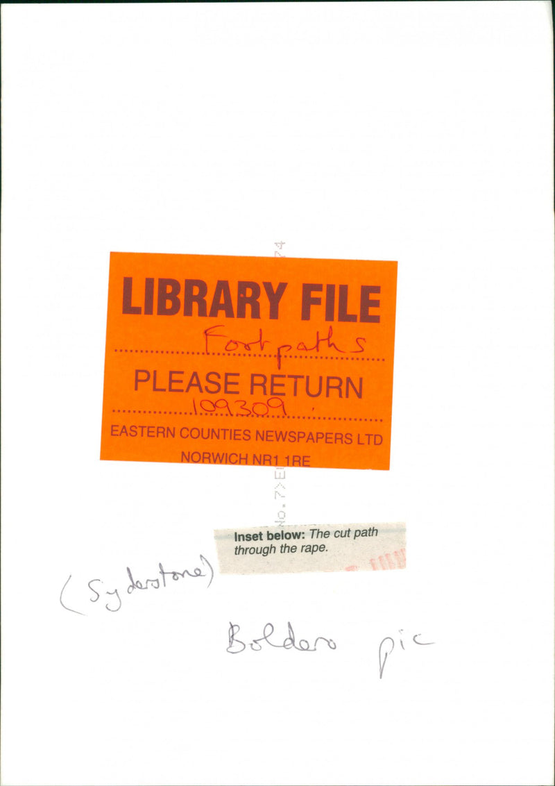 View of the nature. - Vintage Photograph