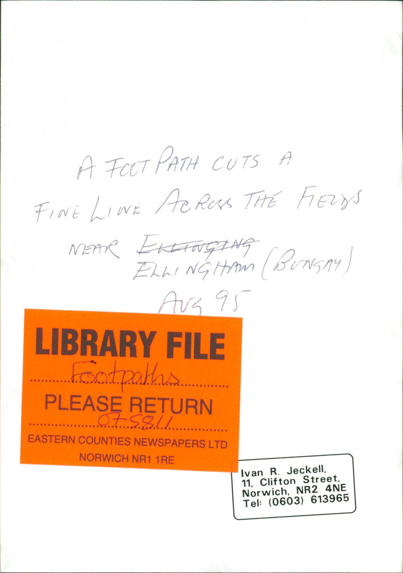 View of the nature. - Vintage Photograph