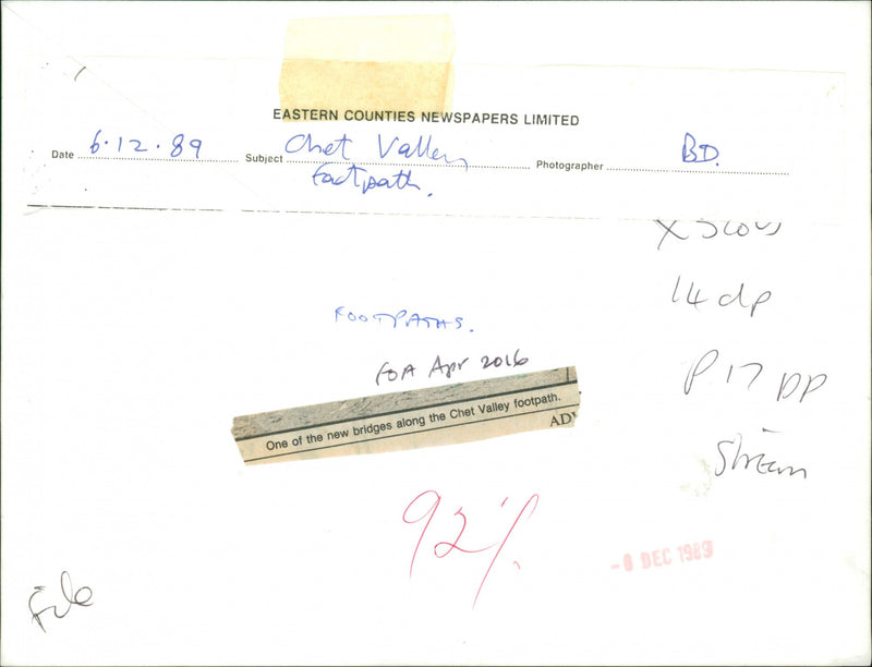 View of the nature. - Vintage Photograph