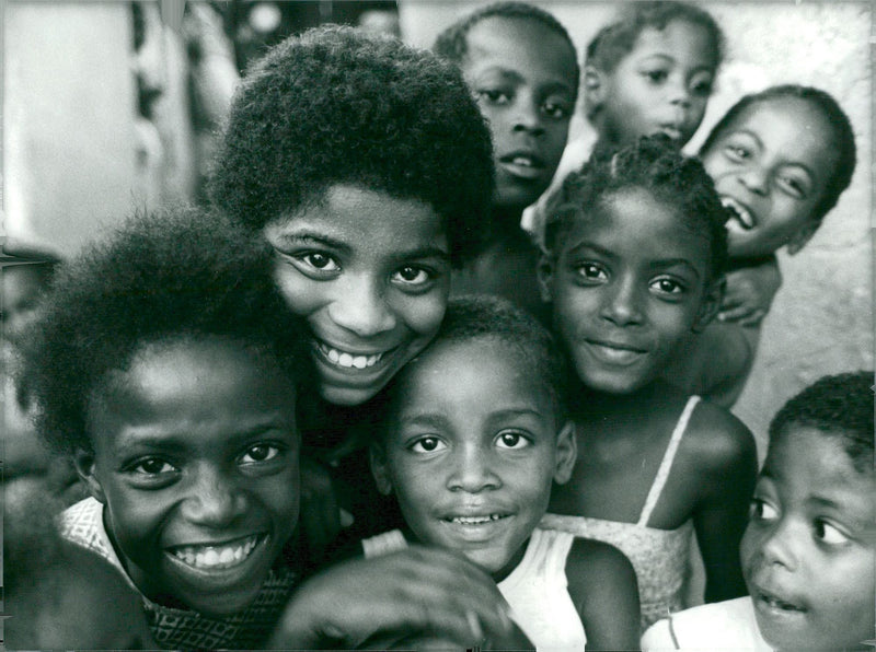 Brazilian children in the BBC-2 documentary "Black Music of Brazil" - Vintage Photograph