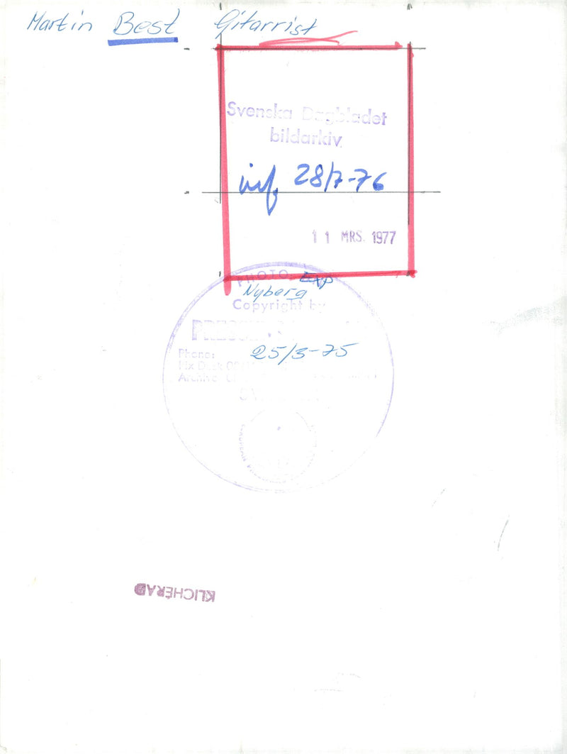 Martin Best Musician - Vintage Photograph