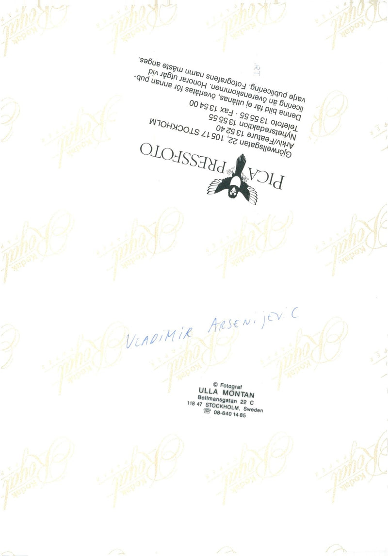 Vladimir Arsenijevic författare - Vintage Photograph