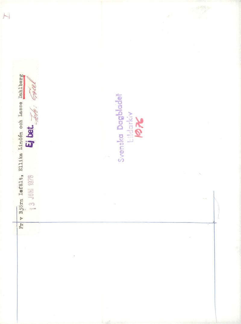 Lasse Dahlberg musician - Vintage Photograph