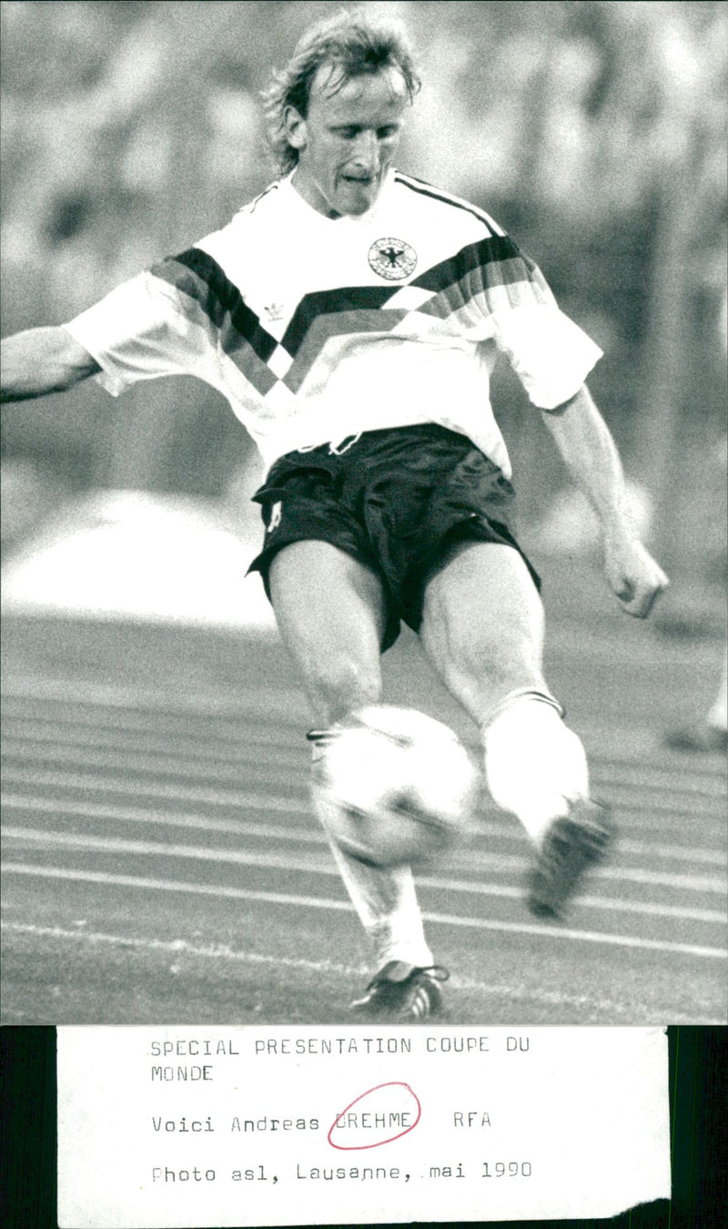 Andreas Brehme - Vintage Photograph