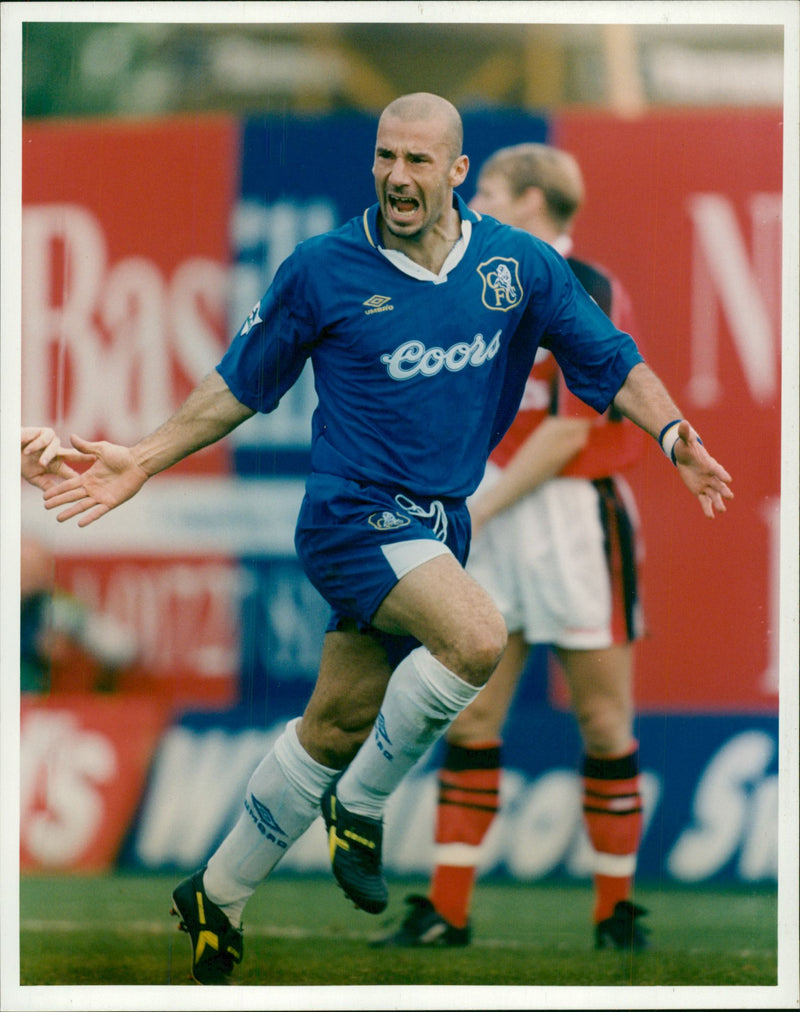 Gianluca Vialli, football player - Vintage Photograph