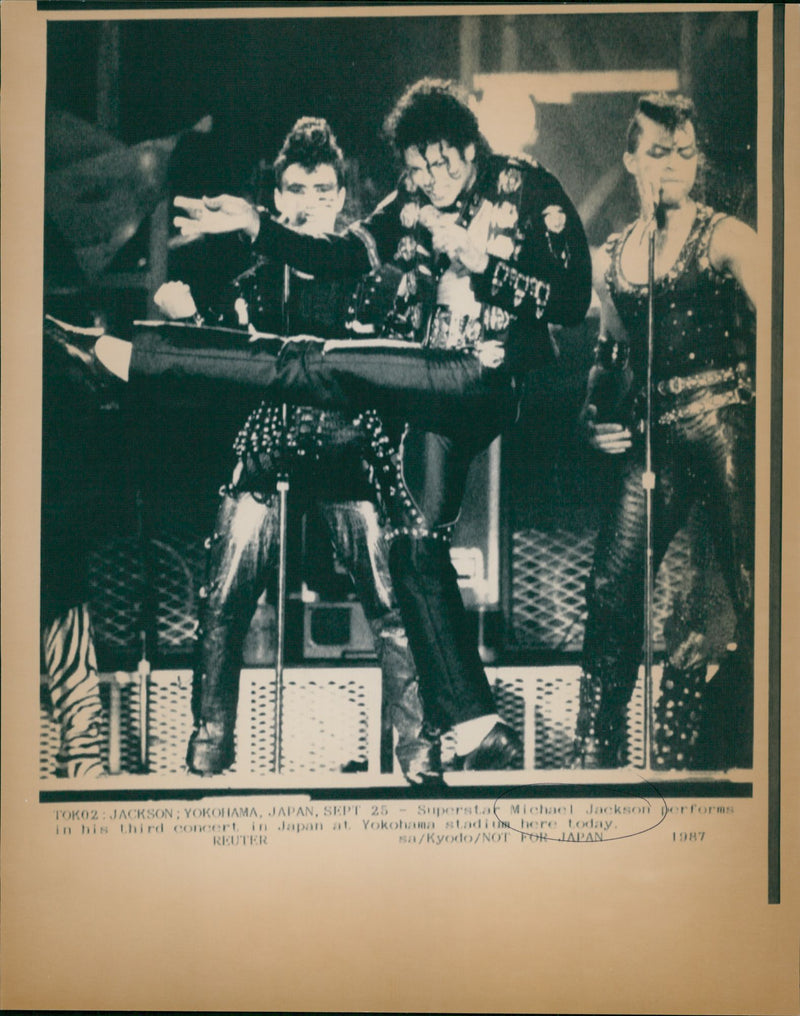 Michael Jackson Concert - Vintage Photograph