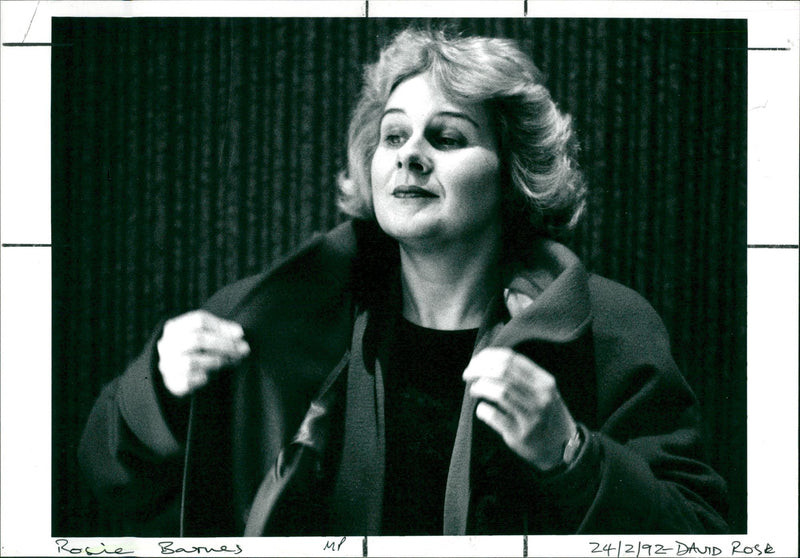 Rosie Barnes, Politician. - Vintage Photograph