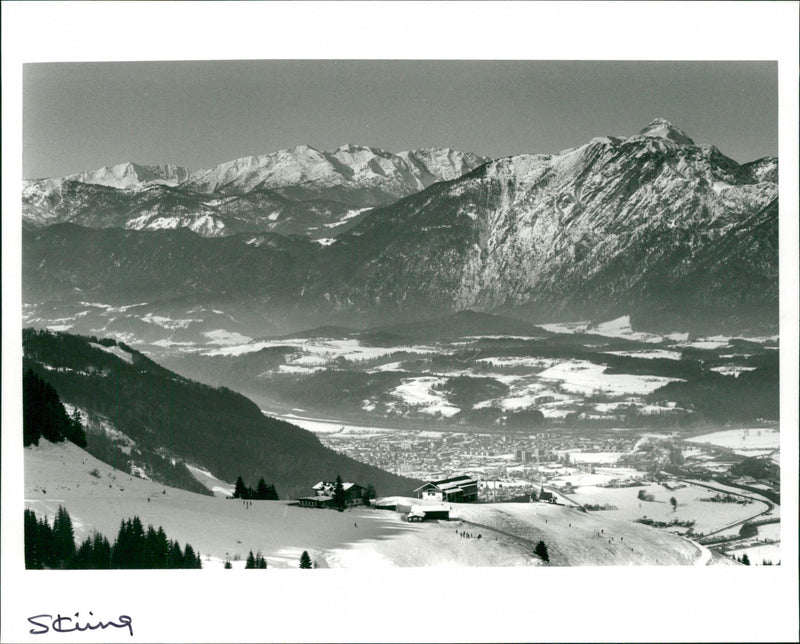 Skiing - Vintage Photograph