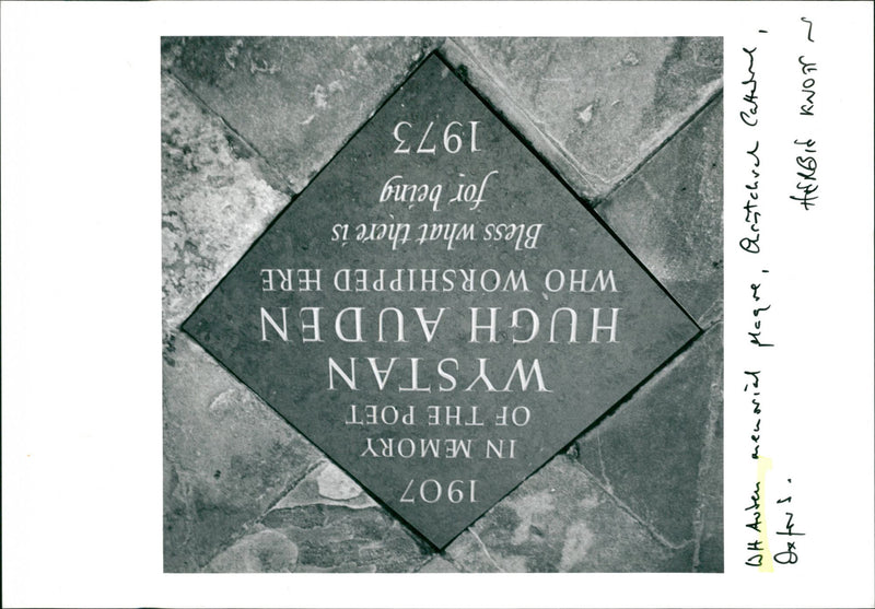 W.H. Auden, Poet. - Vintage Photograph