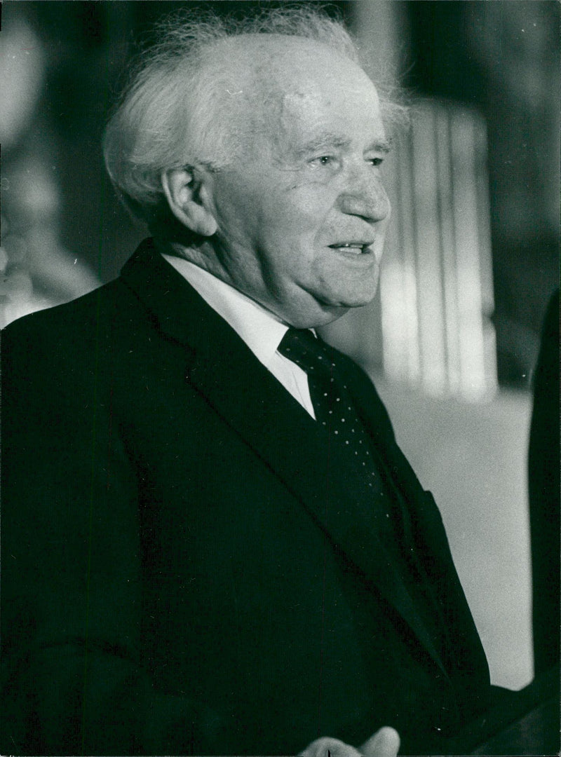 David Ben-Gurion, politician - Vintage Photograph