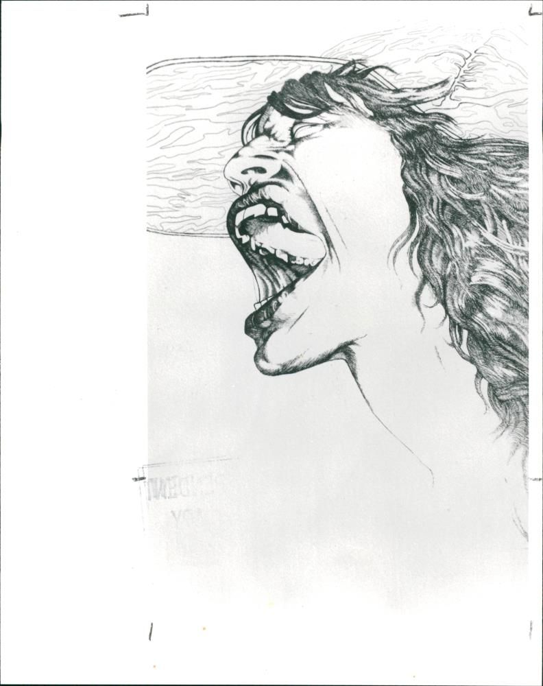 Mick Jagger in Sketch - Vintage Photograph