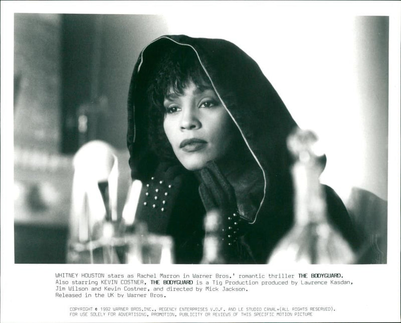 Whitney Houston in The Bodyguard film - Vintage Photograph