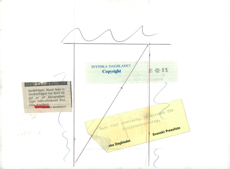 Swedish ethnologist and writer Karl-Olov Arnstberg - Vintage Photograph